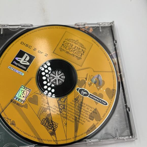 Golden Nugget PS1 Complete In Box Casino Game - Picture 4 of 8